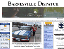 Tablet Screenshot of barnesvilledispatch.com